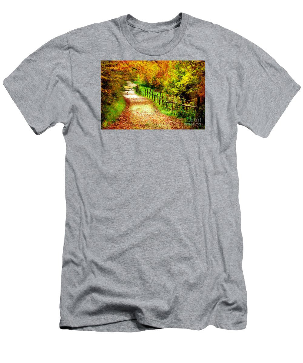 T-shirt pour homme (coupe ajustée) - Paysage abstrait 0746