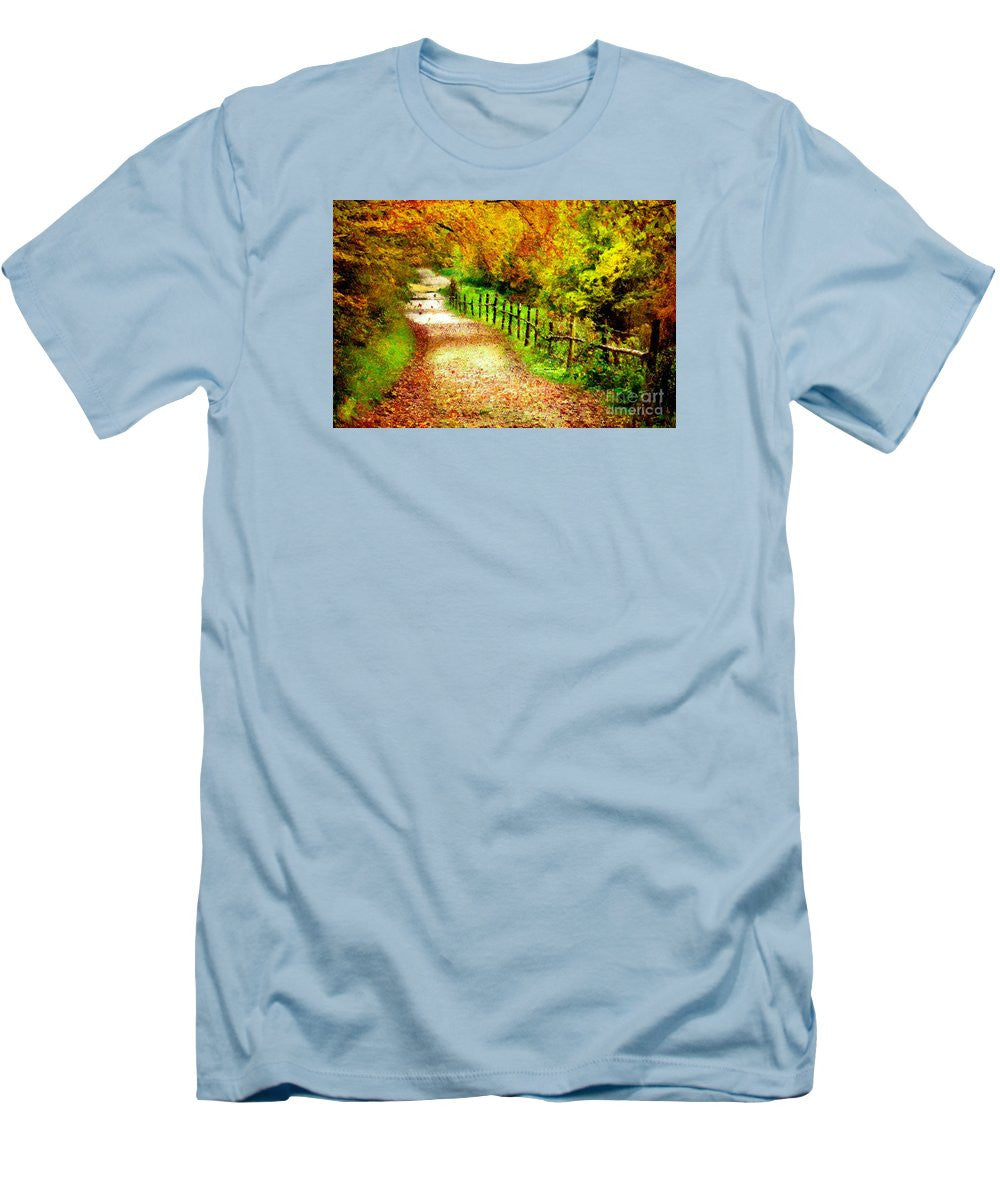 T-shirt pour homme (coupe ajustée) - Paysage abstrait 0746