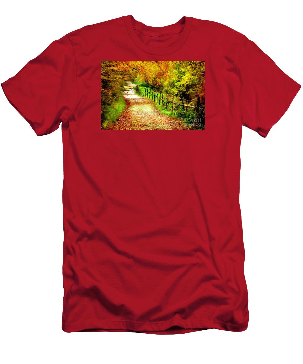 T-shirt pour homme (coupe ajustée) - Paysage abstrait 0746