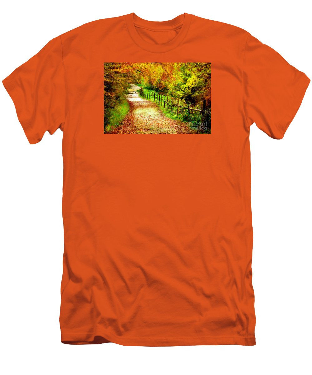 T-shirt pour homme (coupe ajustée) - Paysage abstrait 0746