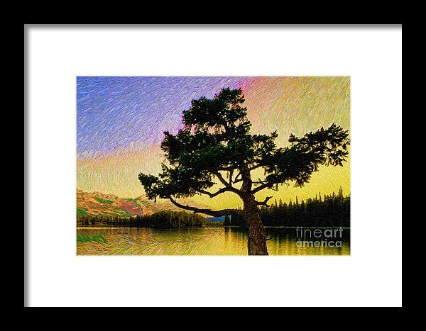 Framed Print - Abstract Landscape 0750