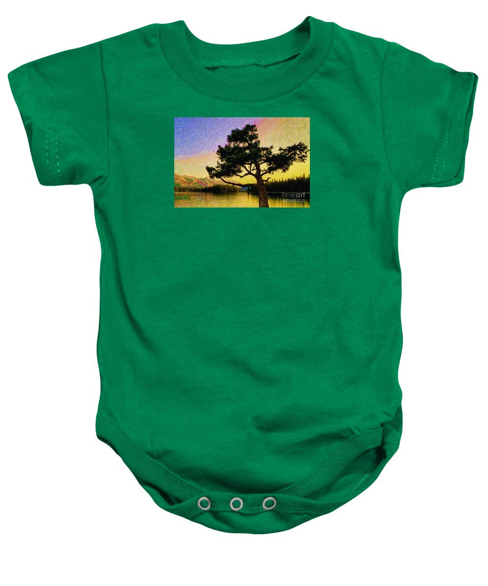 Baby Onesie - Abstract Landscape 0750