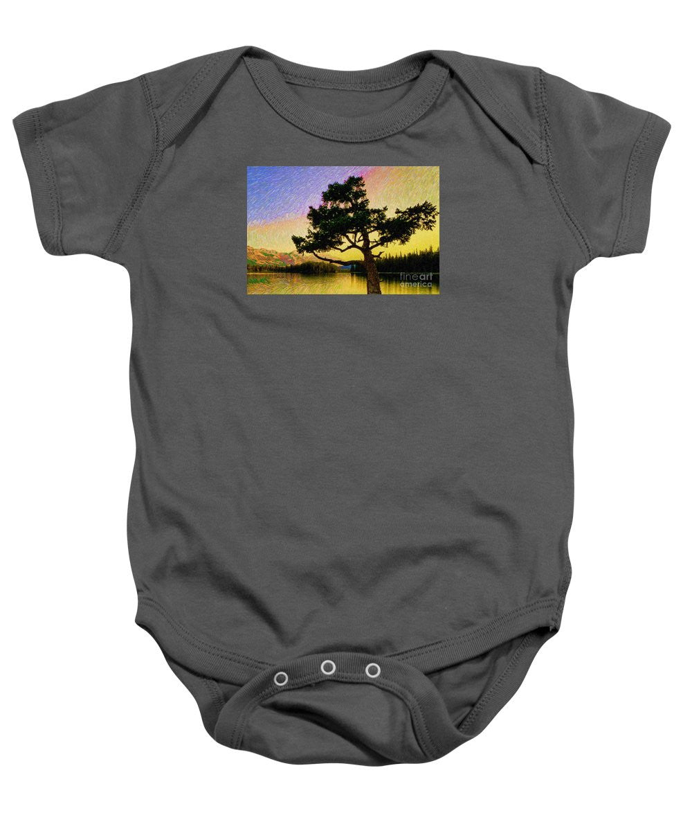 Baby Onesie - Abstract Landscape 0750