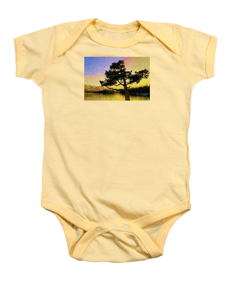 Baby Onesie - Abstract Landscape 0750