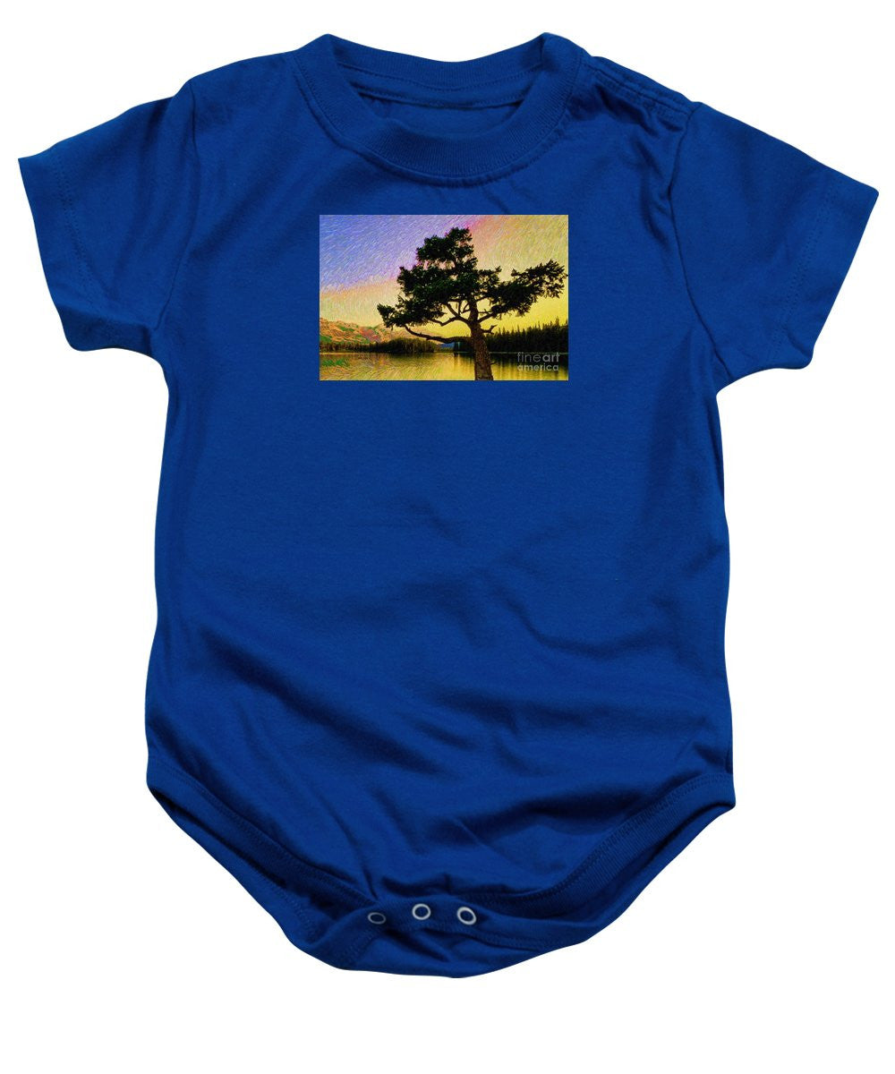 Baby Onesie - Abstract Landscape 0750