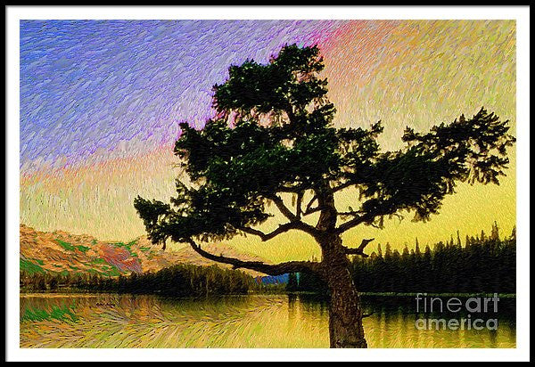 Framed Print - Abstract Landscape 0750