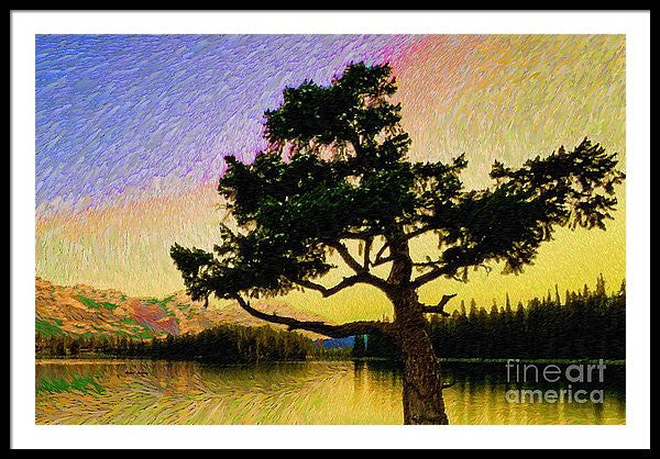 Framed Print - Abstract Landscape 0750