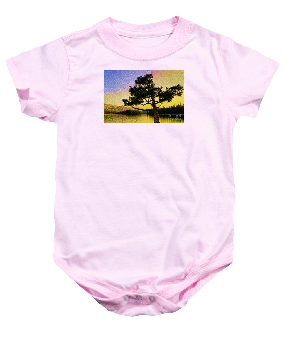 Baby Onesie - Abstract Landscape 0750