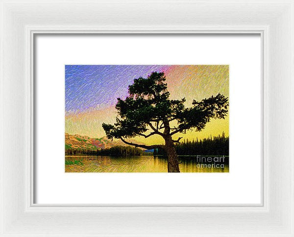 Framed Print - Abstract Landscape 0750