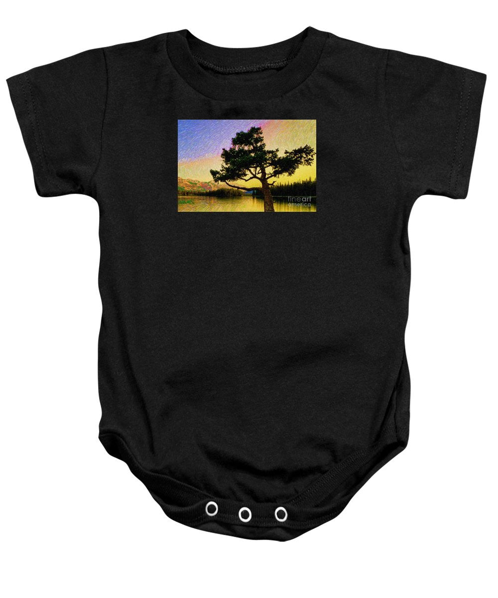 Baby Onesie - Abstract Landscape 0750