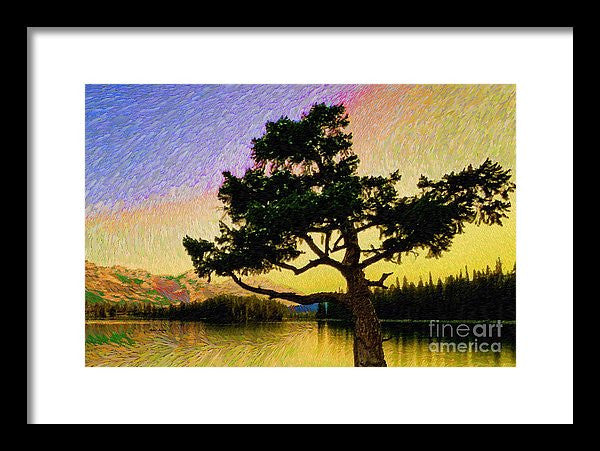 Framed Print - Abstract Landscape 0750