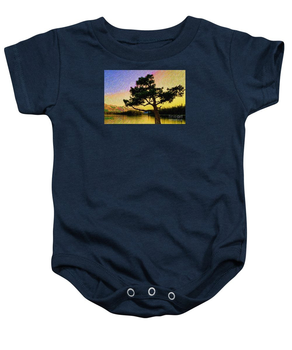 Baby Onesie - Abstract Landscape 0750