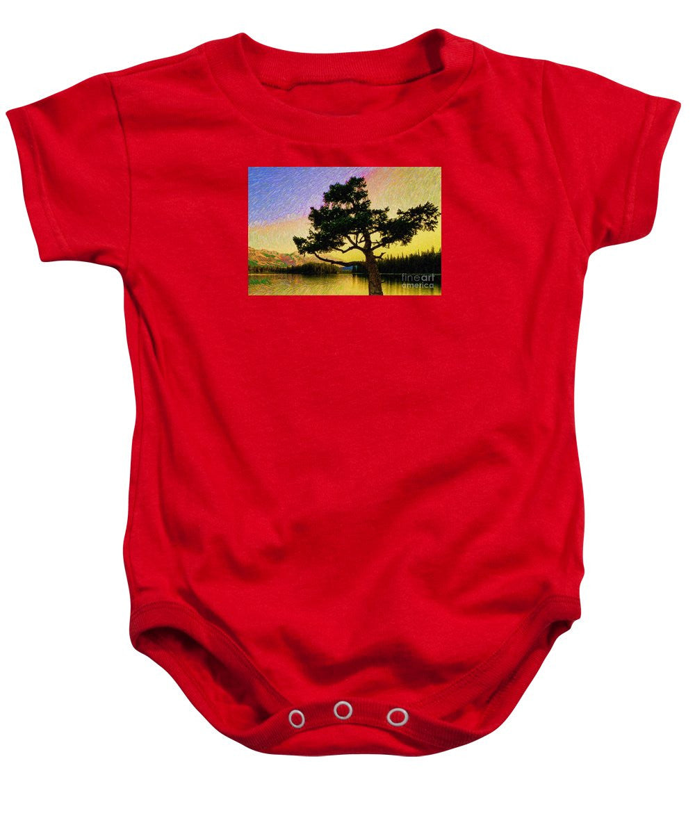 Baby Onesie - Abstract Landscape 0750