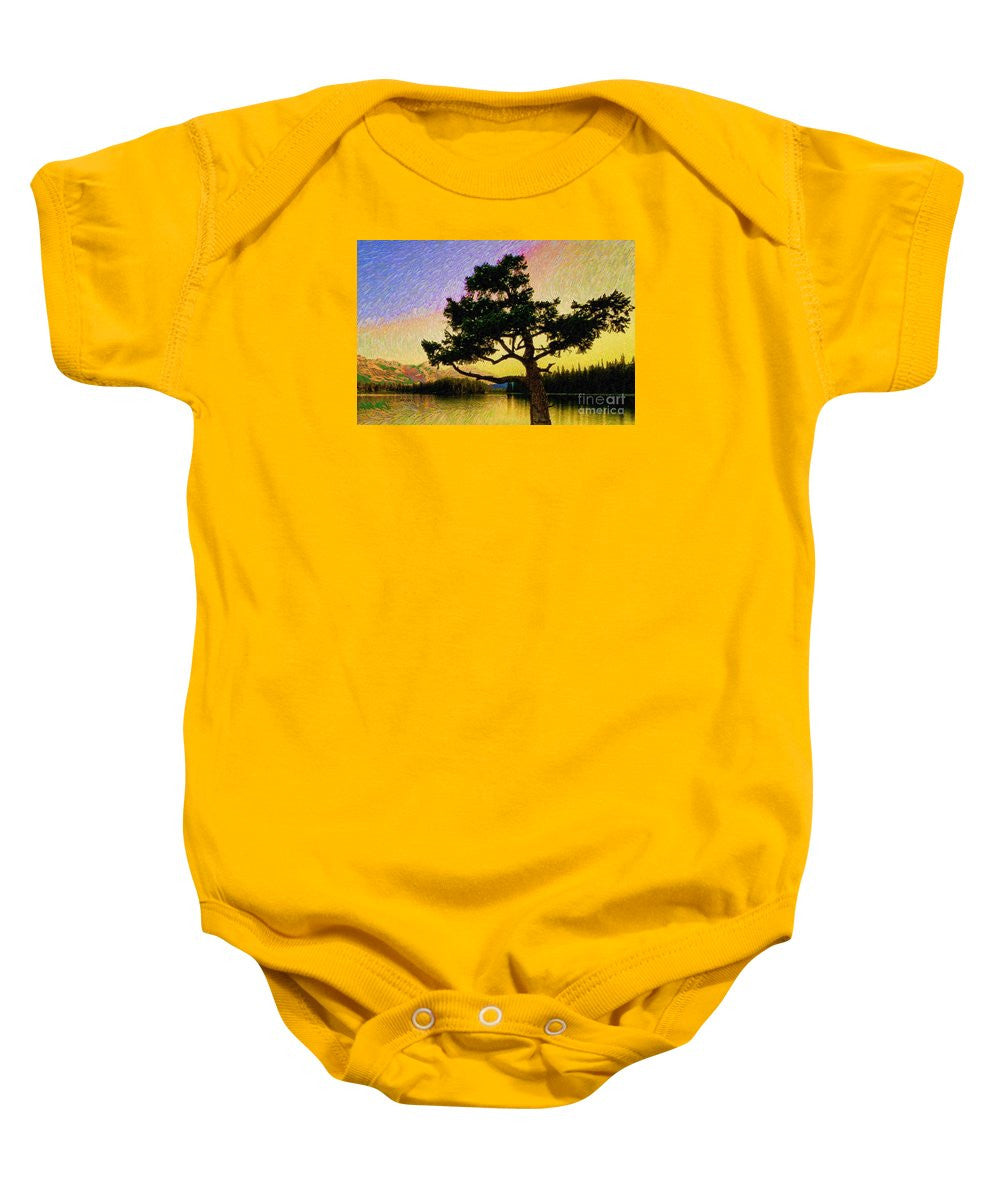 Baby Onesie - Abstract Landscape 0750