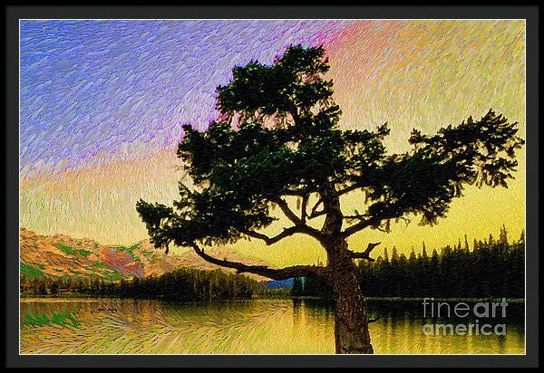 Framed Print - Abstract Landscape 0750