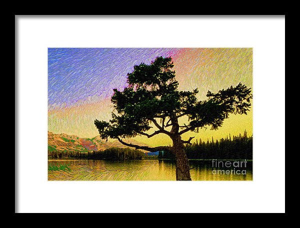 Framed Print - Abstract Landscape 0750