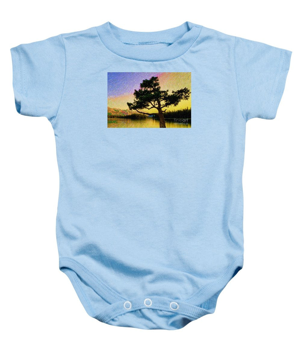 Baby Onesie - Abstract Landscape 0750