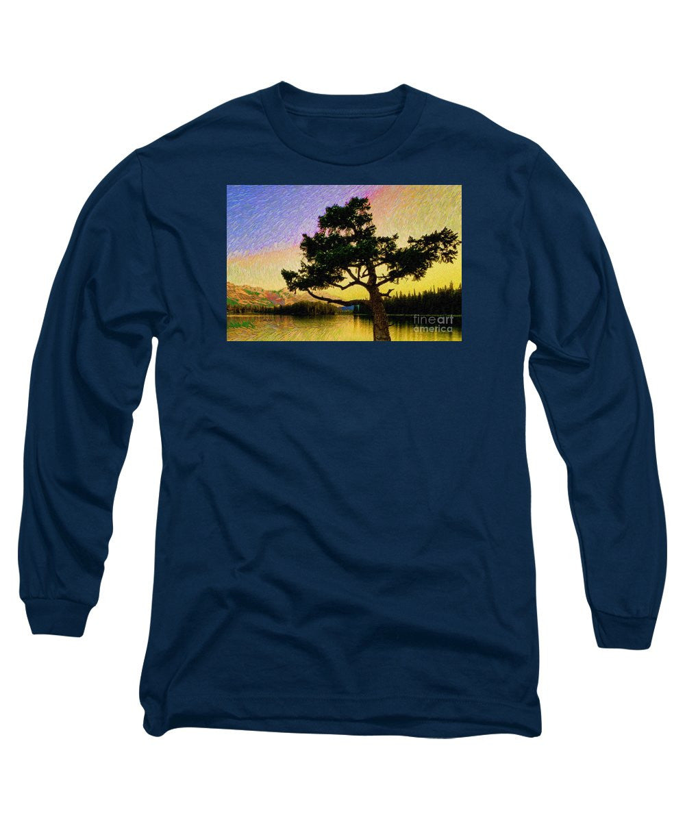 Long Sleeve T-Shirt - Abstract Landscape 0750