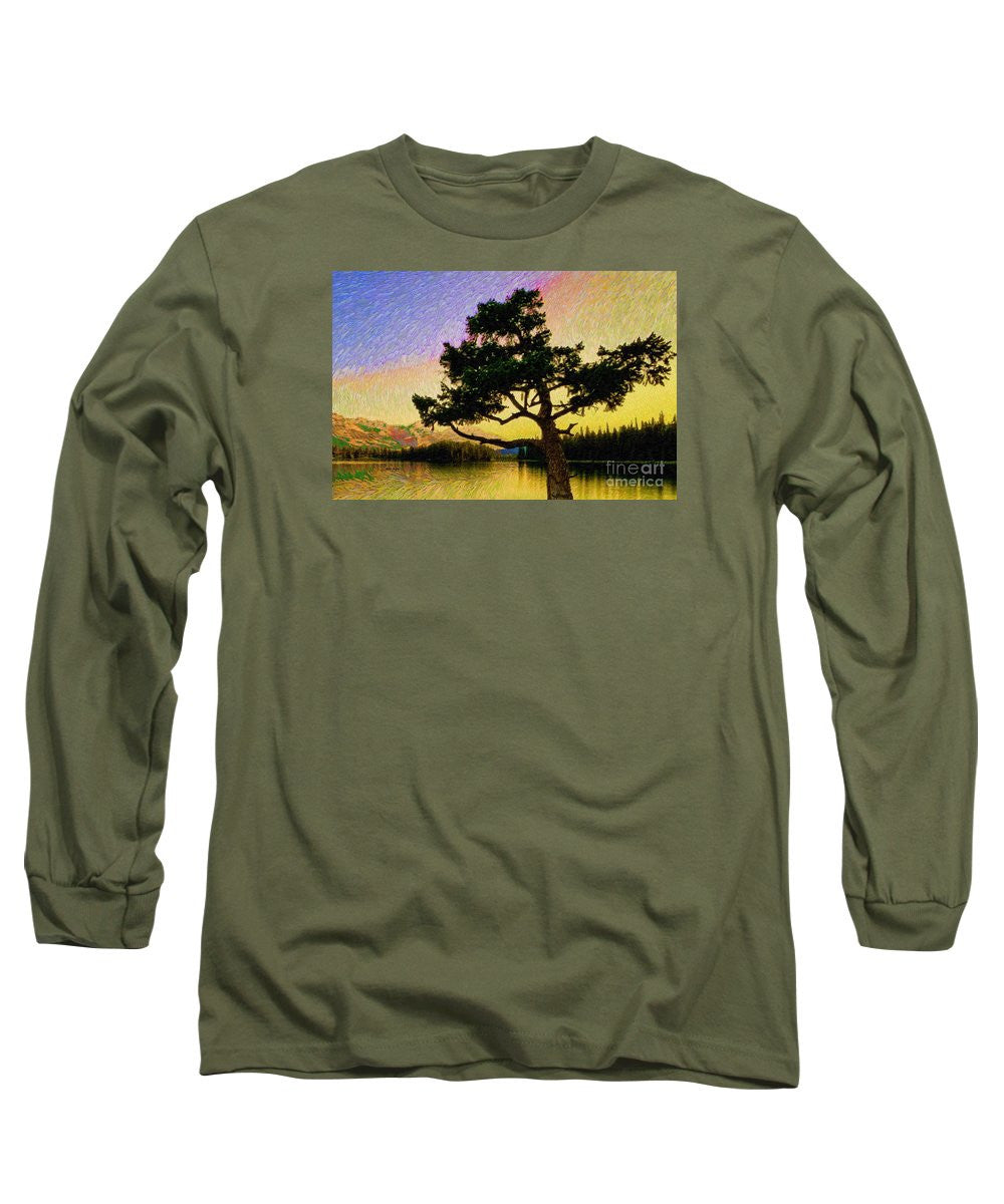 Long Sleeve T-Shirt - Abstract Landscape 0750