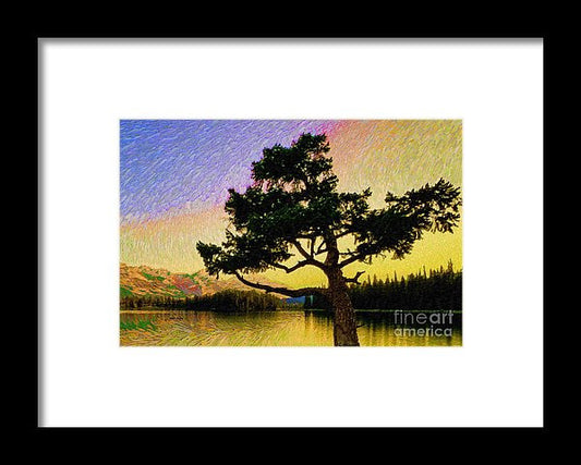 Framed Print - Abstract Landscape 0750