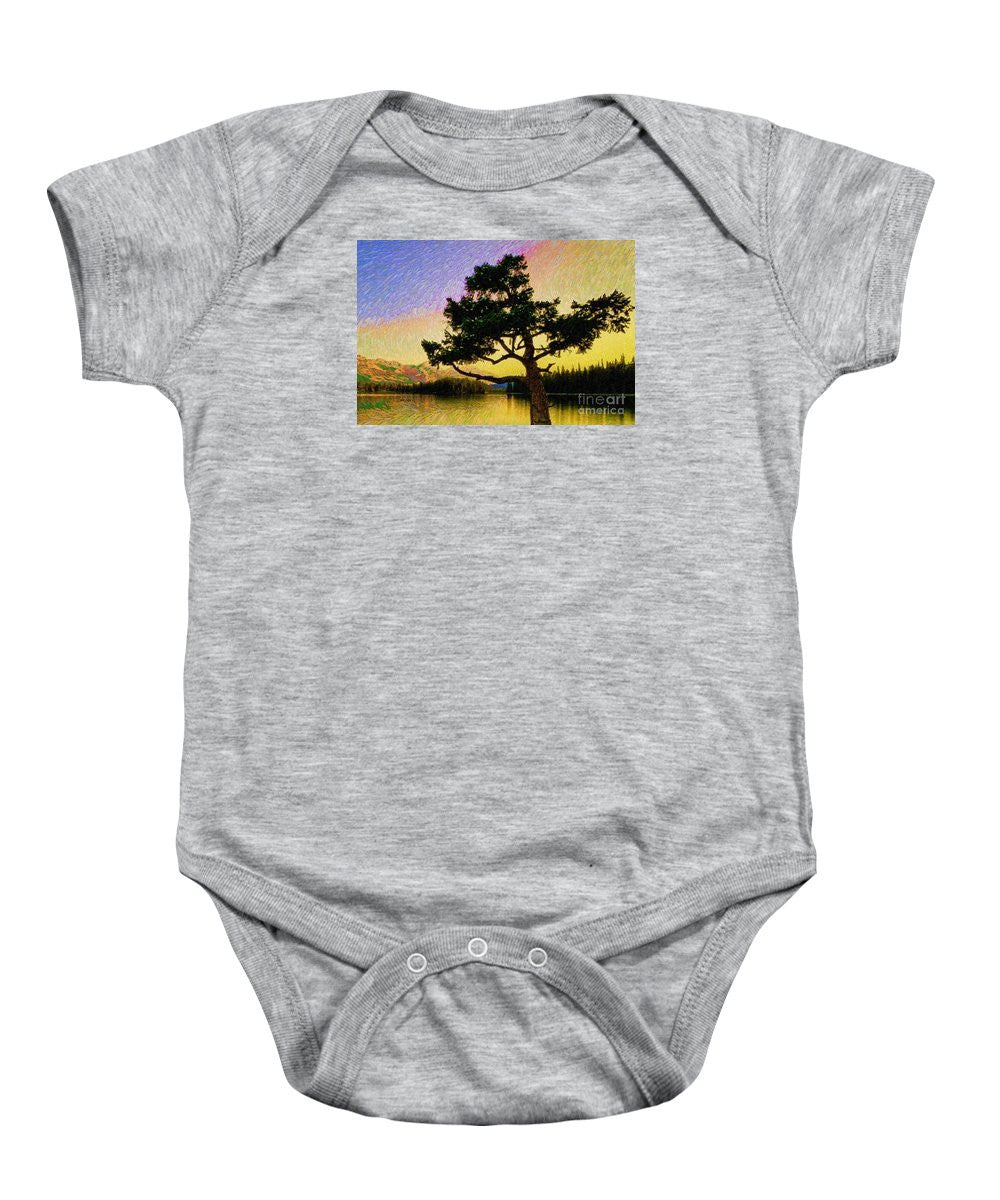 Baby Onesie - Abstract Landscape 0750