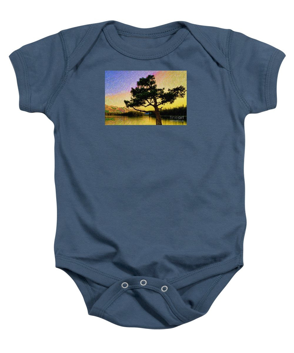 Baby Onesie - Abstract Landscape 0750