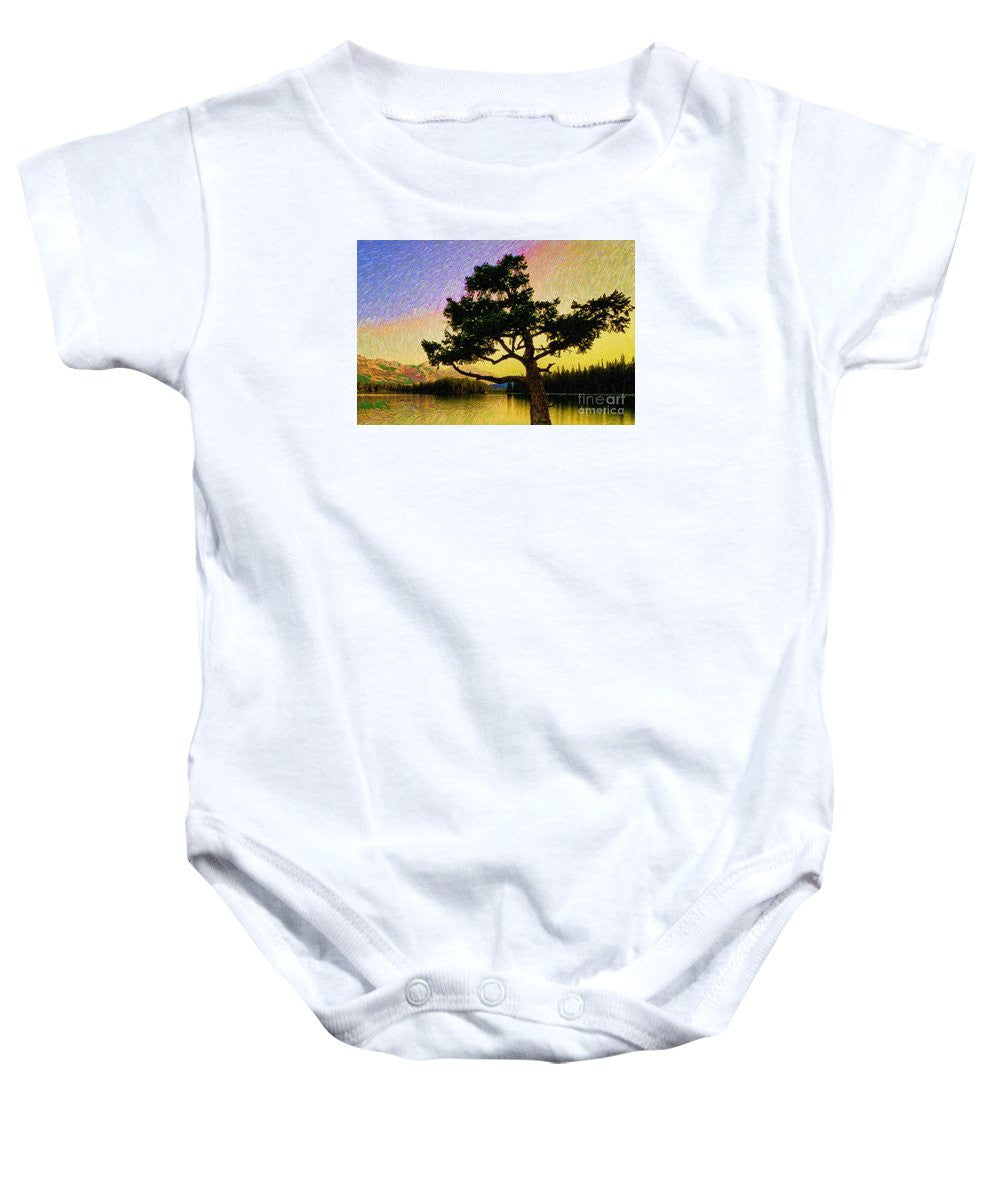 Baby Onesie - Abstract Landscape 0750