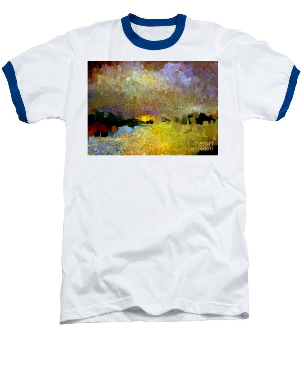 Baseball T-Shirt - Abstract Landscape 1520