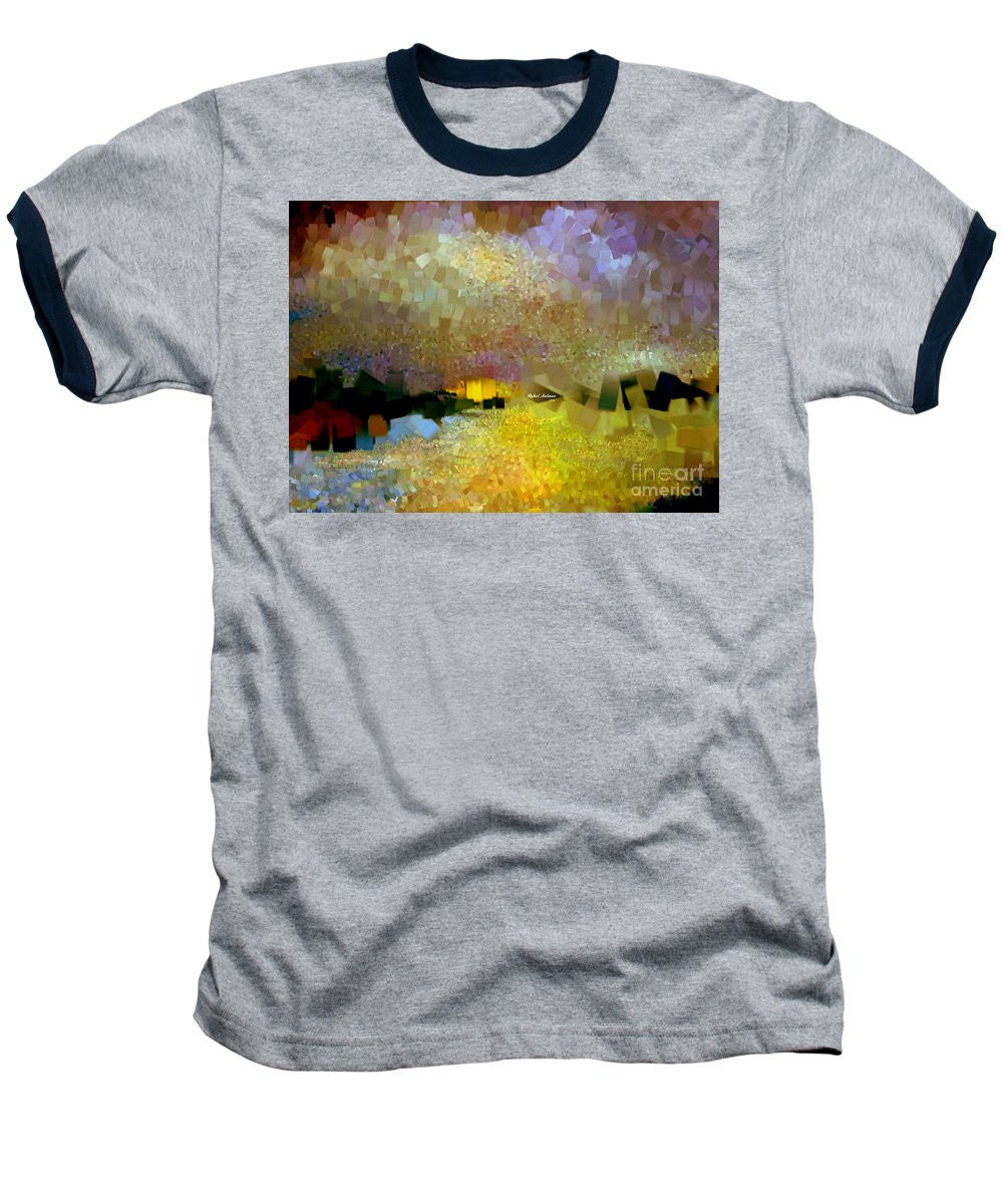 Baseball T-Shirt - Abstract Landscape 1520