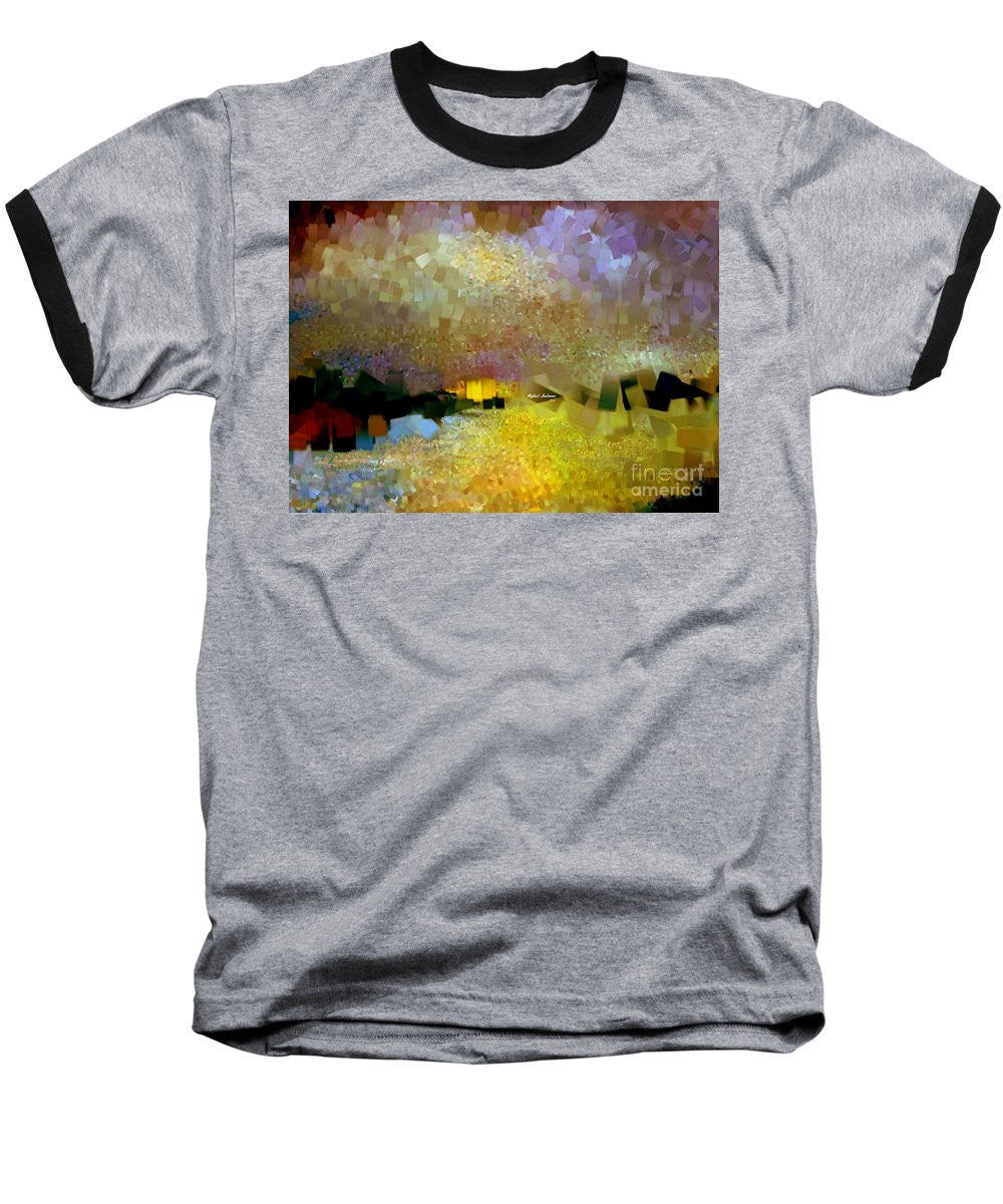 Baseball T-Shirt - Abstract Landscape 1520