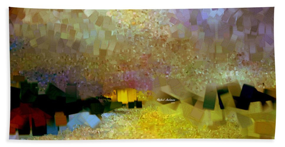 Bath Towel - Abstract Landscape 1520