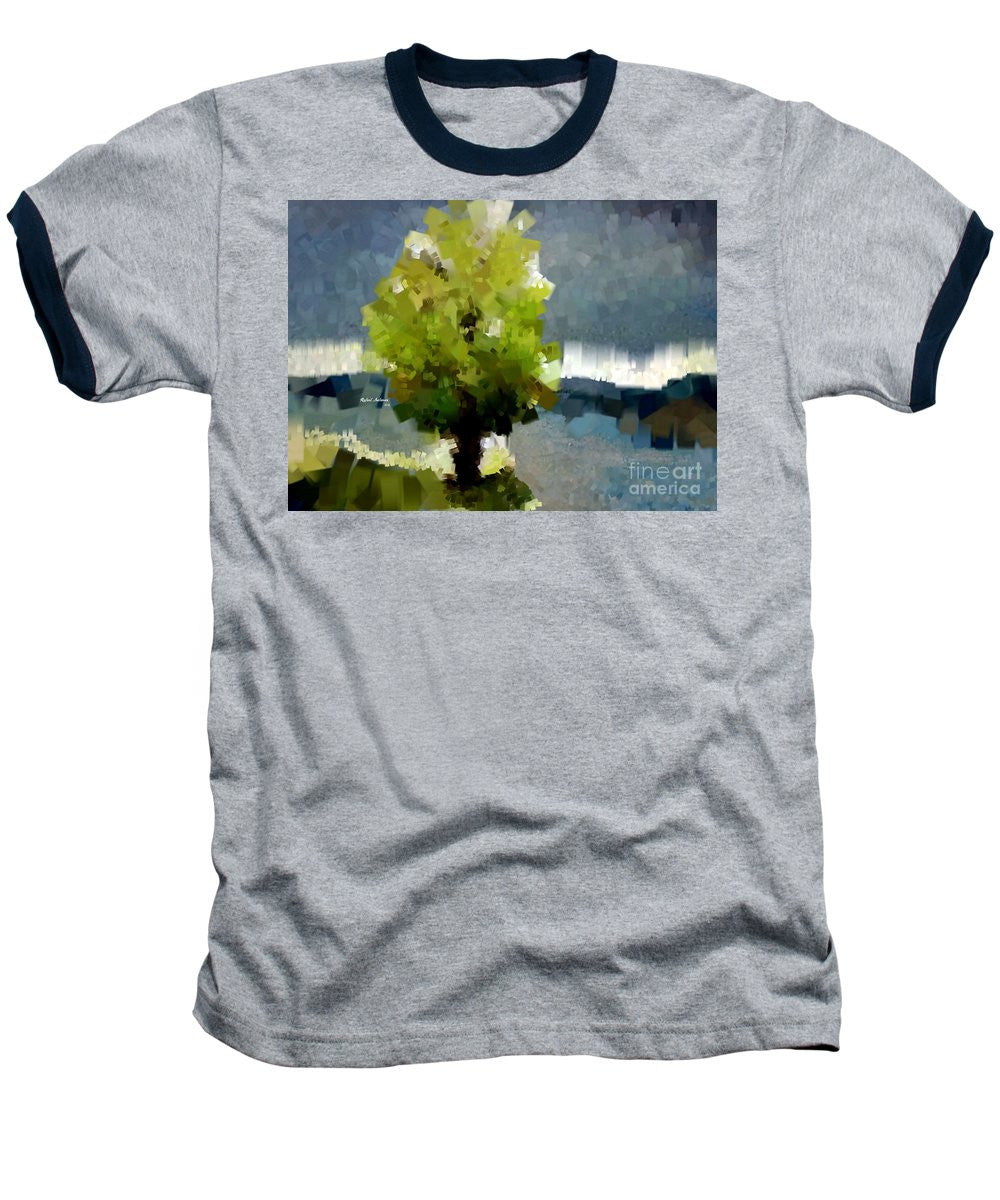 Baseball T-Shirt - Abstract Landscape 1522