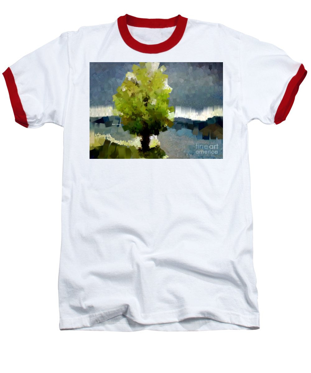 Baseball T-Shirt - Abstract Landscape 1522