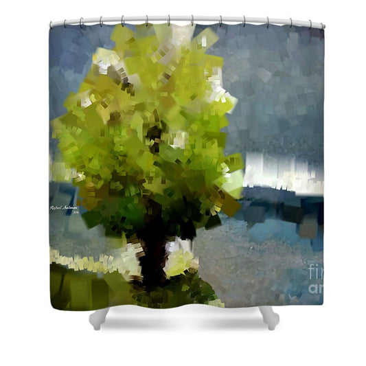 Shower Curtain - Abstract Landscape 1522