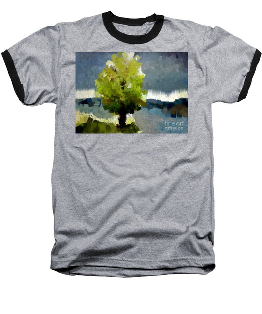 Baseball T-Shirt - Abstract Landscape 1522