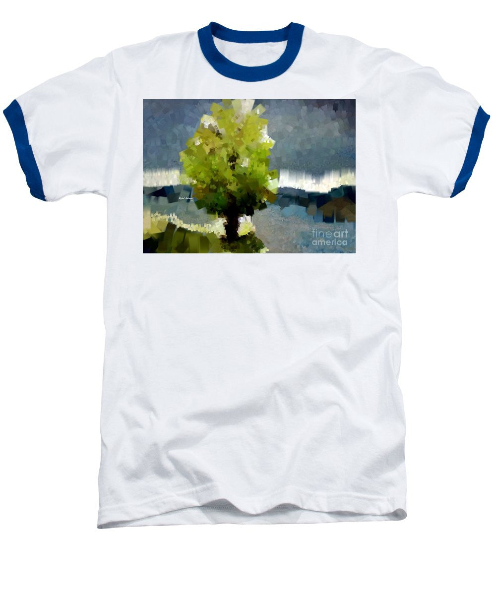 Baseball T-Shirt - Abstract Landscape 1522