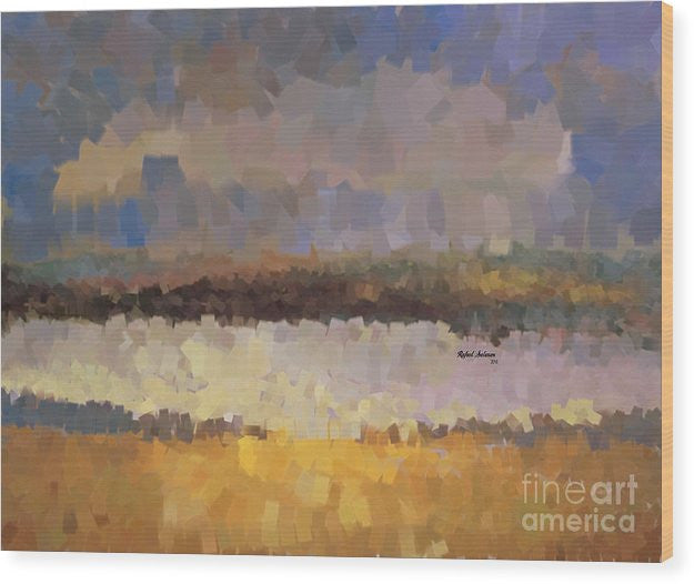 Wood Print - Abstract Landscape 1524