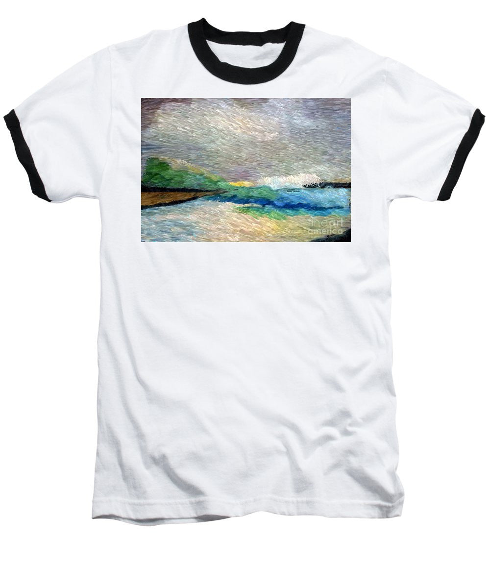 Baseball T-Shirt - Abstract Landscape 1525