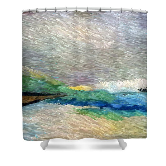 Shower Curtain - Abstract Landscape 1525
