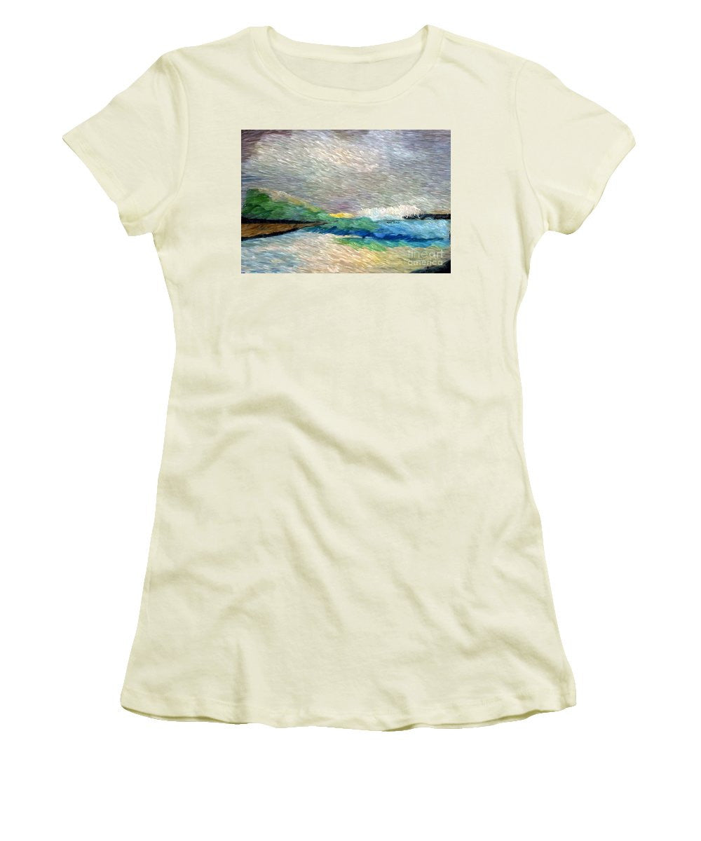 Women's T-Shirt (Junior Cut) - Abstract Landscape 1525