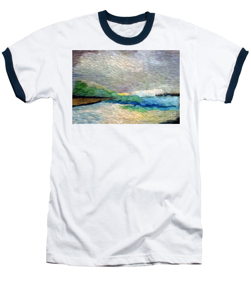 Baseball T-Shirt - Abstract Landscape 1525