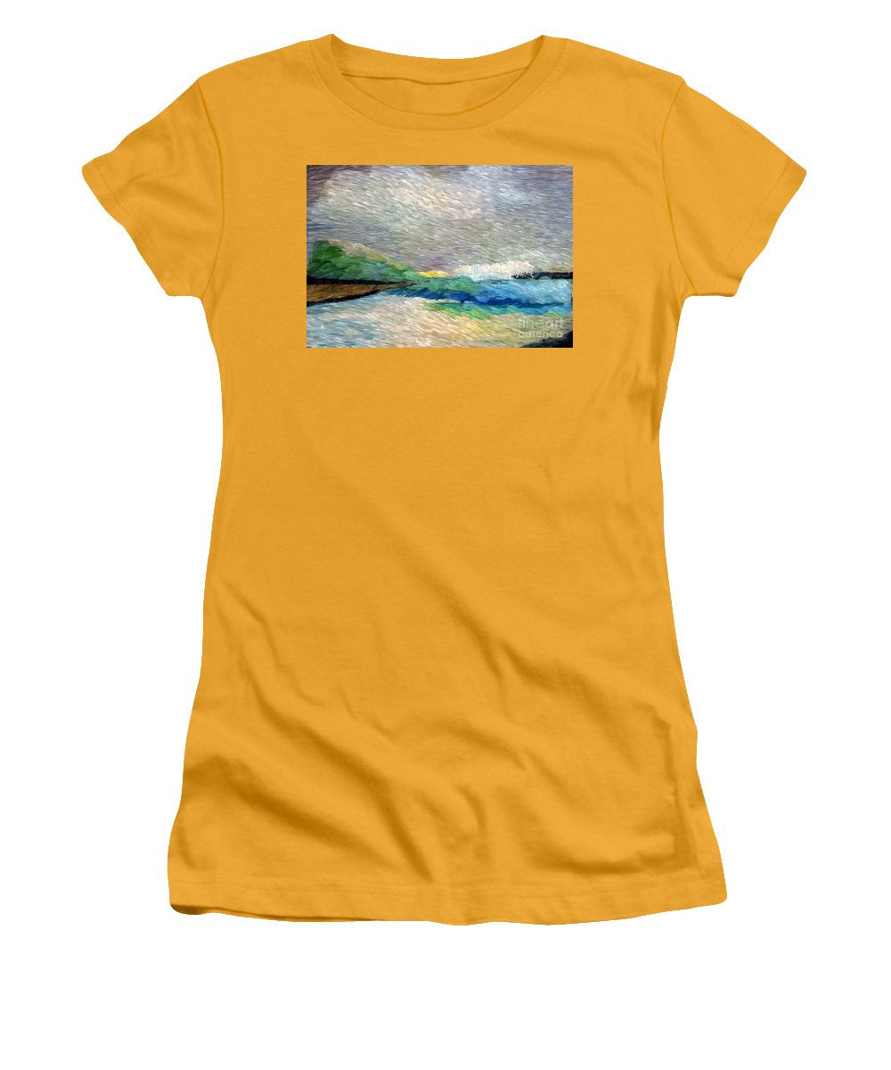 Women's T-Shirt (Junior Cut) - Abstract Landscape 1525