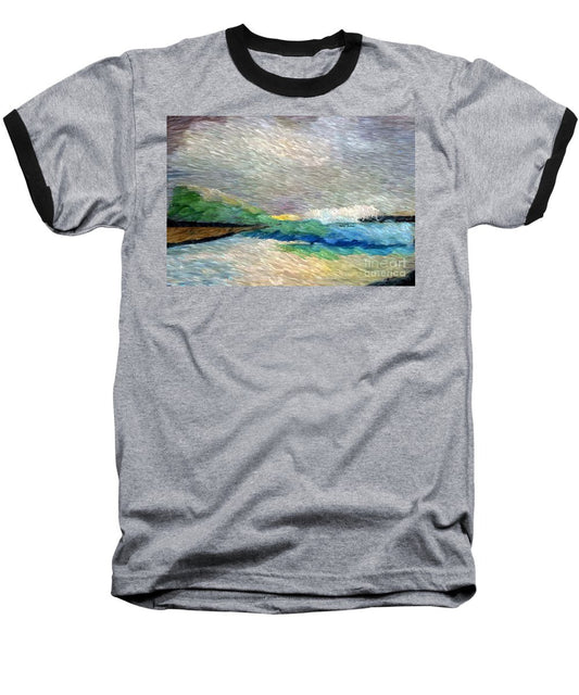 Baseball T-Shirt - Abstract Landscape 1525