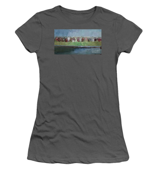 Women's T-Shirt (Junior Cut) - Abstract Landscape 1526