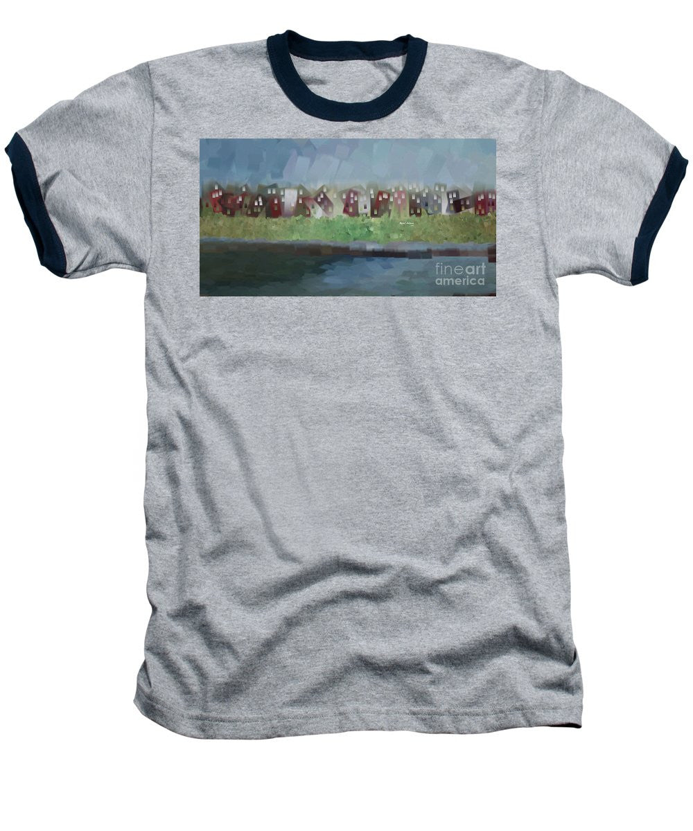 Baseball T-Shirt - Abstract Landscape 1526