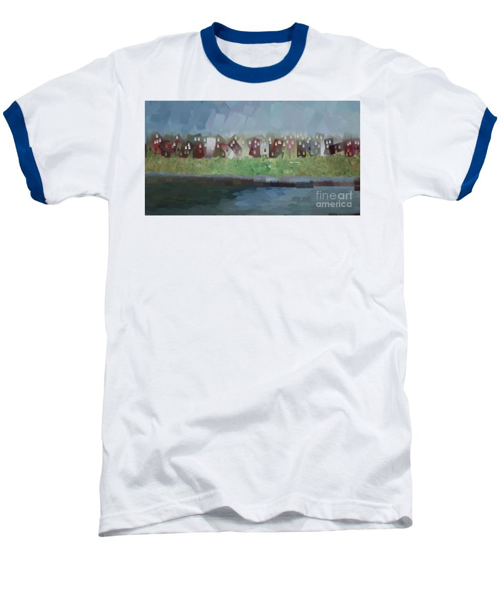 Baseball T-Shirt - Abstract Landscape 1526