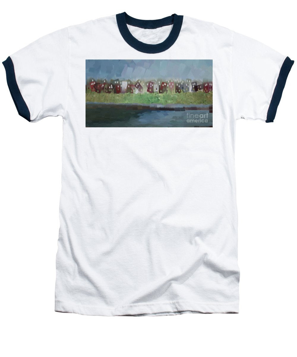 Baseball T-Shirt - Abstract Landscape 1526