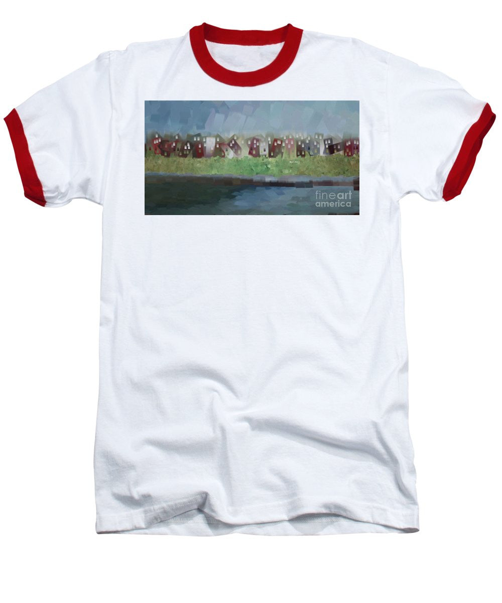 Baseball T-Shirt - Abstract Landscape 1526