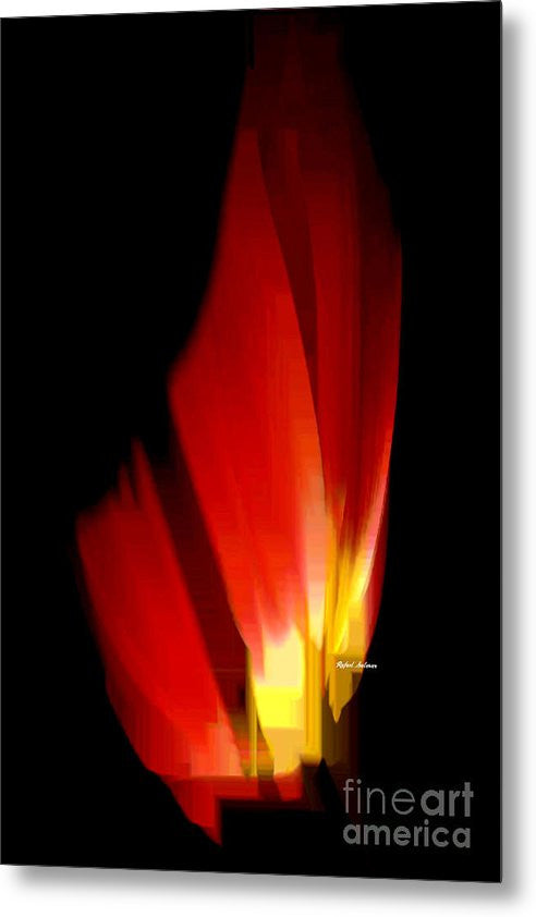 Metal Print - Abstract Poinsettia