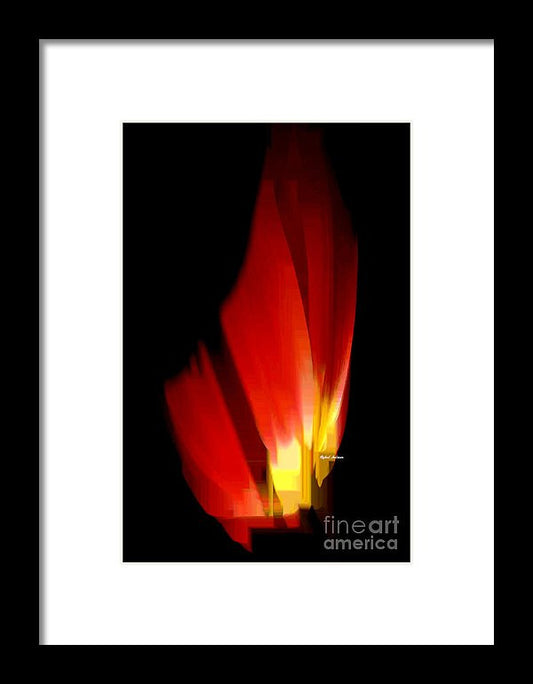 Framed Print - Abstract Poinsettia